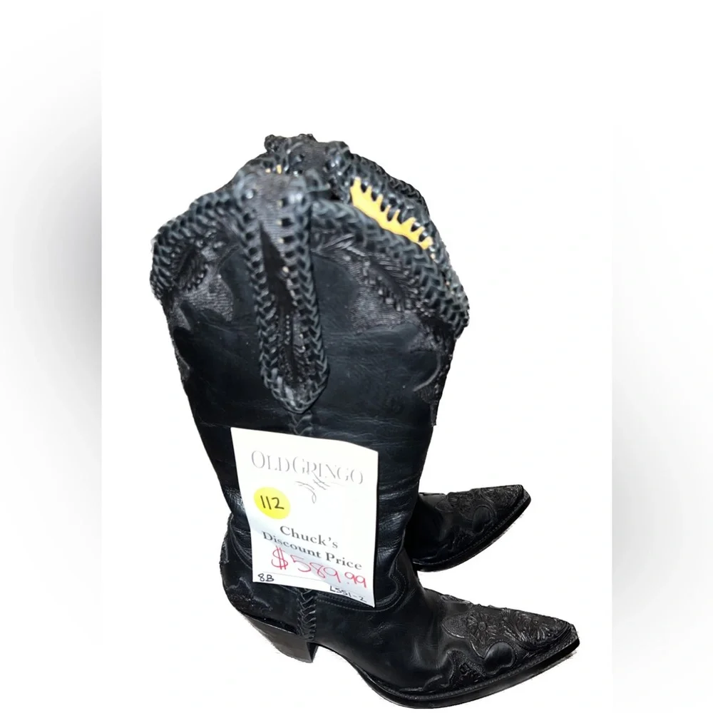 Old Gringo Black cowboy cowgirl country Boots - Picture 4 of 9